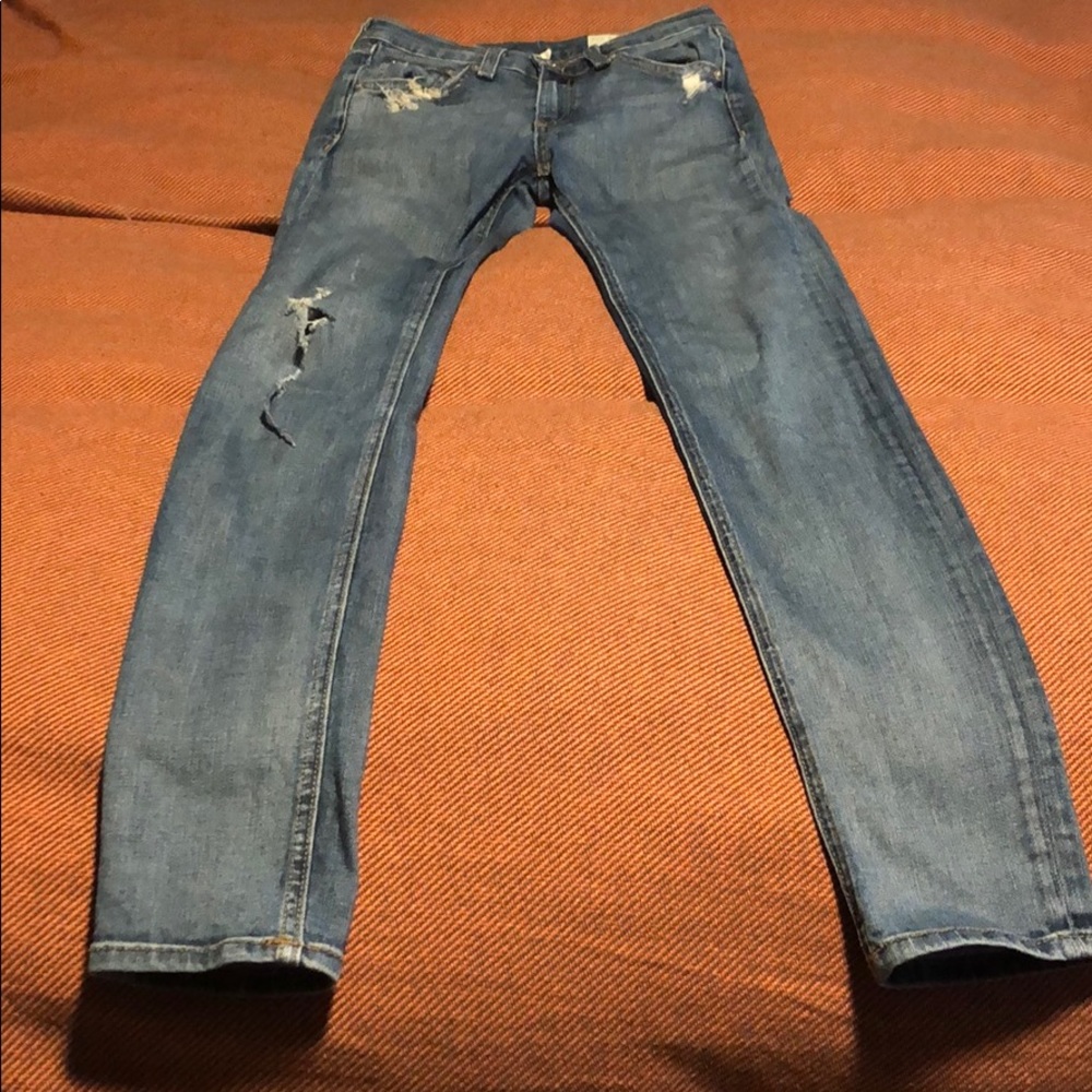 Rag and bone long skinny jean size 26
